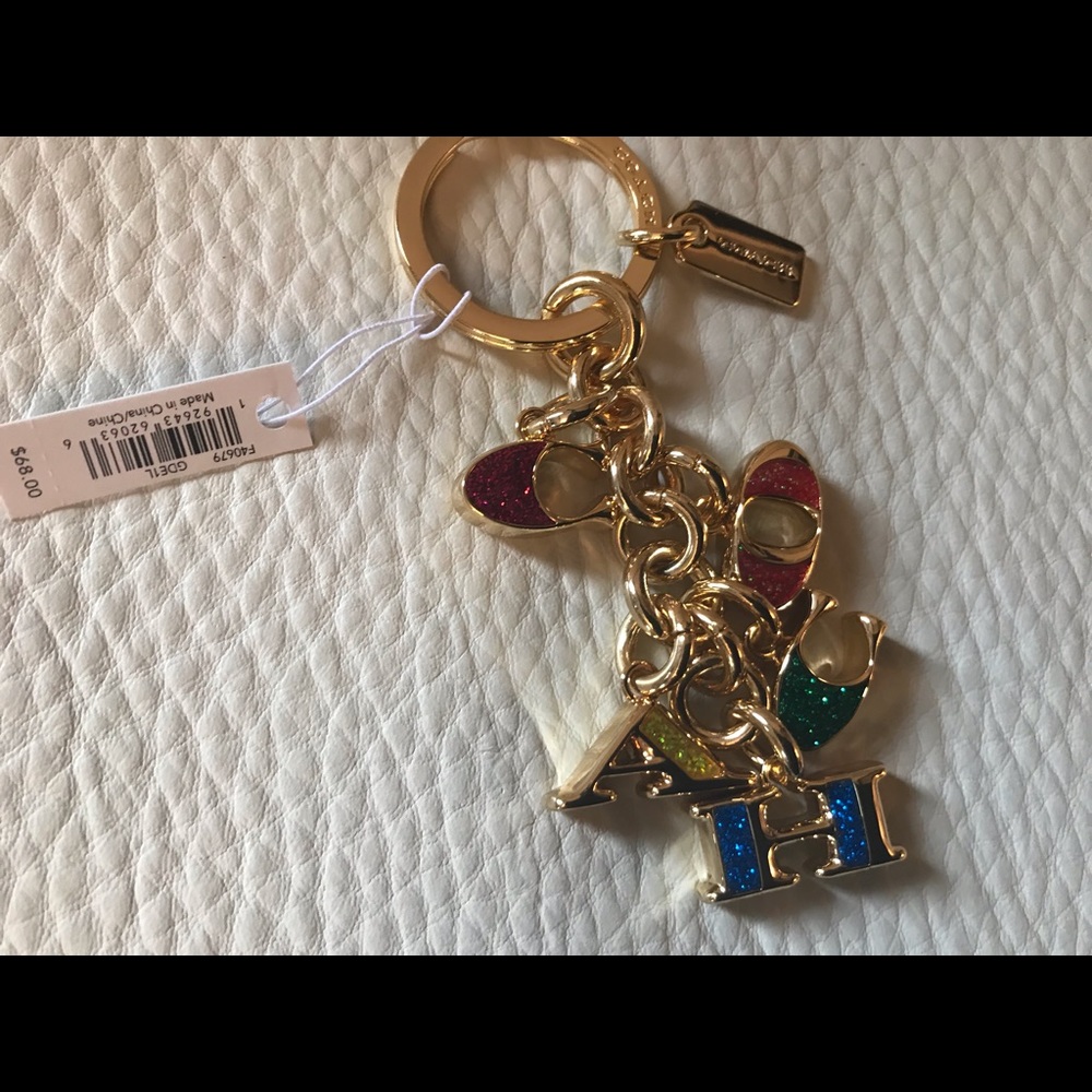 COACH Letters Key Ring - FOB